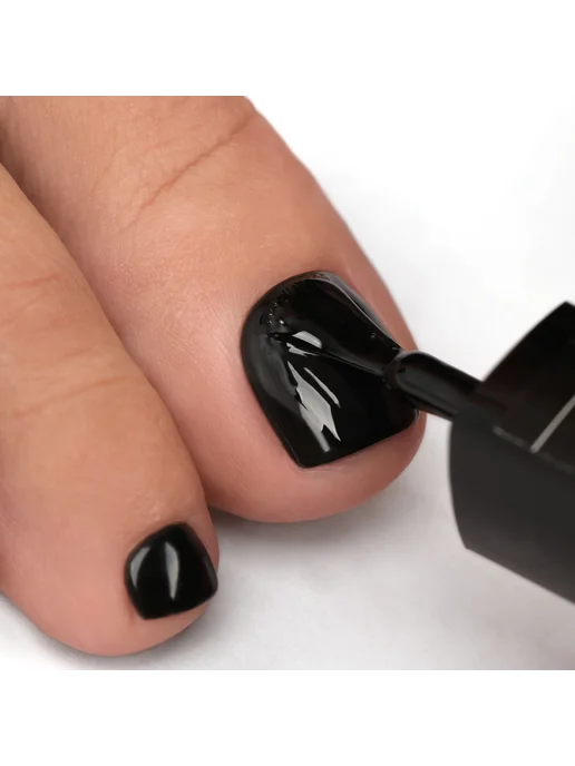 Гель-лак для педикюра Jet Black, черный, 9 мл, 9 мл, фото 2