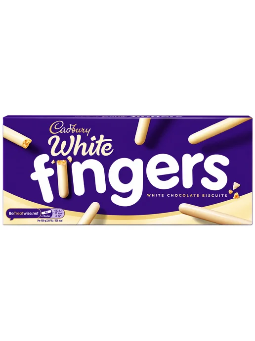 Cadbury Шоколадные палочки с апельсином Fingers White, белый, фото 3