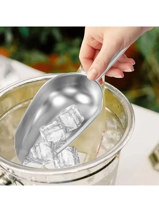 Совок для сыпучих продуктов и льда, нержавеющая сталь, вариант, фото 5