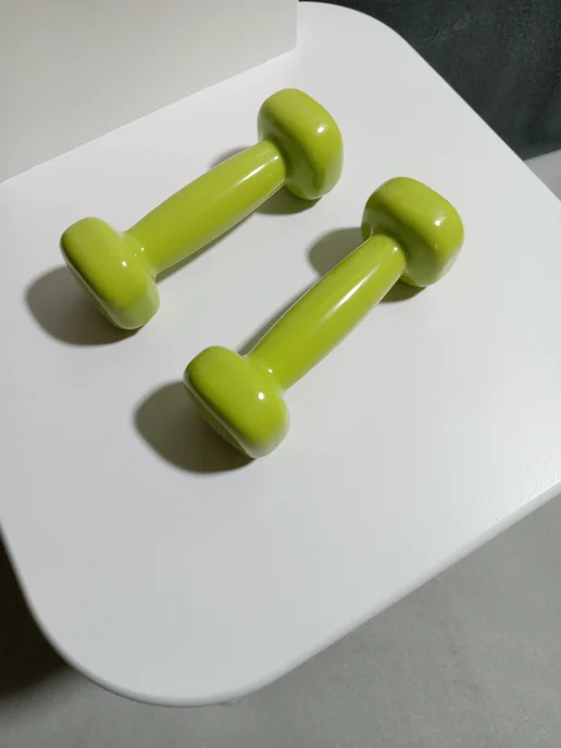 Гантели Starfit 0.5 кг виниловые зеленые (б у), 500 г