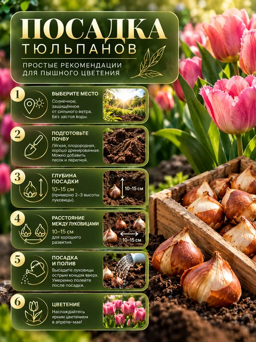 Луковицы тюльпана многолетние Микс 15 шт, 20 шт, фото 5
