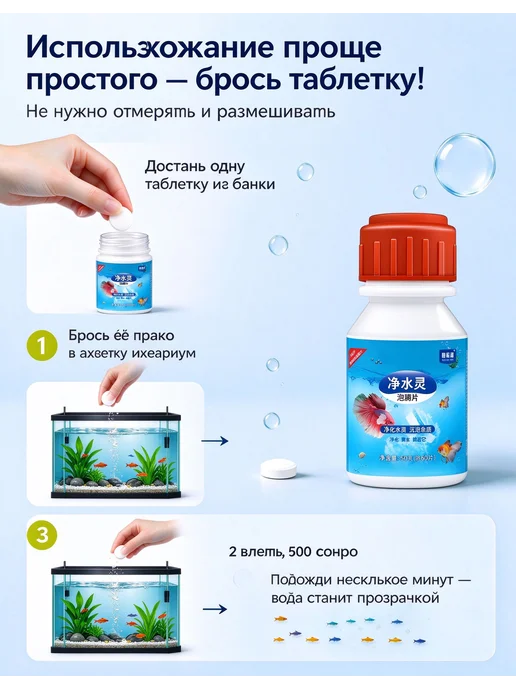 Средство против водорослей в аквариуме, вариант, фото 2