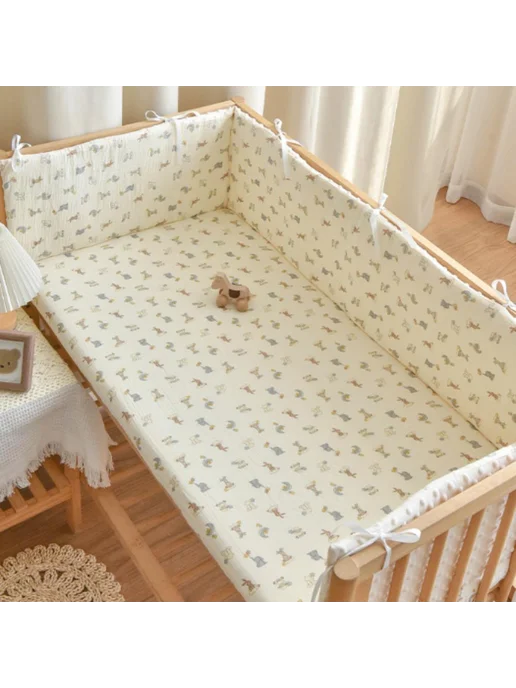 Бортик в кроватку на завязках 60x28 см, 60x28 см, фото 3