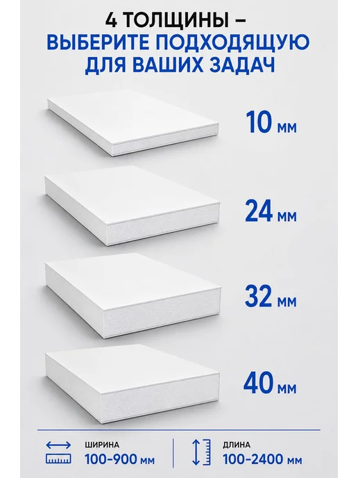 Откосы ПВХ для окон 100×800 мм, 3 шт, толщина 10 мм, 100x800 мм, 3 шт, фото 4