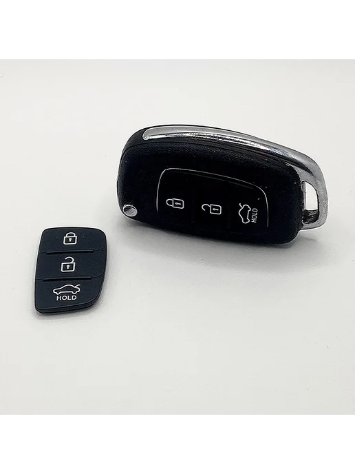 Накладные силиконовые кнопки для ключа Hyundai и Kia, 3 шт, 3 шт, фото 2