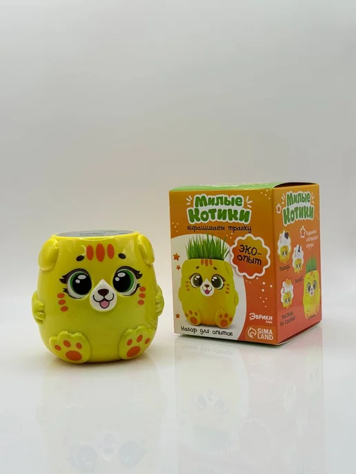 Tolomush Набор для выращивания травы — детский эко-опыт, вариант, фото 6