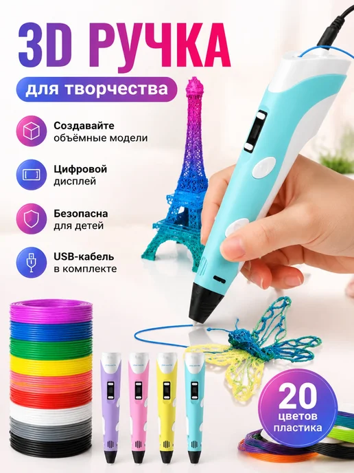 3D-ручка с цифровым дисплеем, PLA, вариант