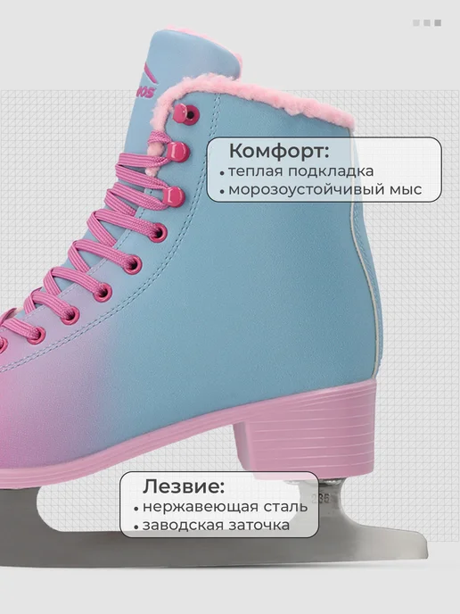 Коньки KRONOS K0Y, розовый, фото 3