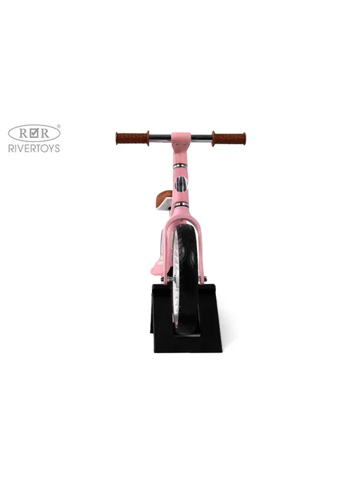 River Toys Детский беговел 12" HB-007-12 синий балансбайк 2+ лет, розовый, фото 2