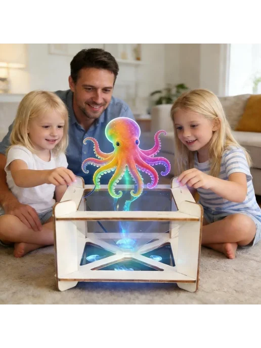 Деревянный 3D-голографический проектор для обучения, вариант, фото 2