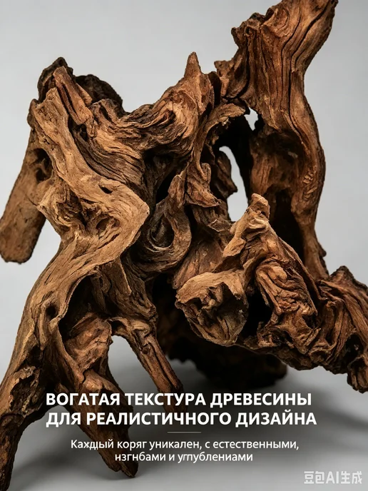 Декорация для аквариума и террариума из натурального дерева, вариант, фото 2