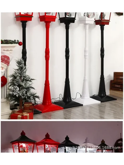 Новогодний фонарь декоративный со снегом,1.9, вариант, фото 6