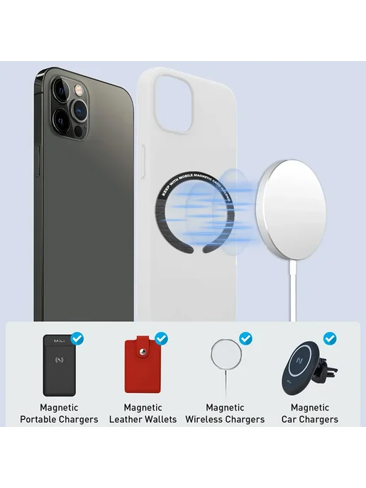 QGhappy Металлическая Пластина Для Телефона, Совместимая С MagSafe, вариант, фото 6