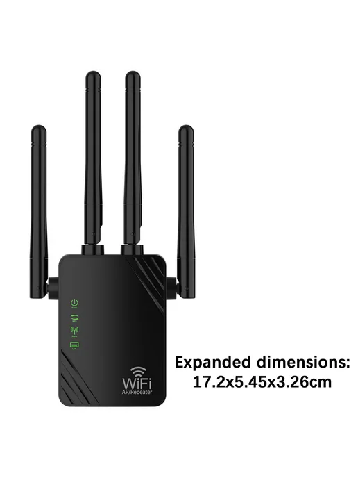 Двухдиапазонный Wi-Fi ретранслятор 1200 Мбит с с 4 антеннами, вариант, фото 3