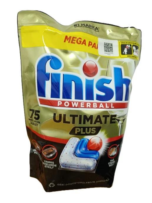 Finish Капсулы Powerball Ultimate Plus 60 шт, 75 шт, фото 2
