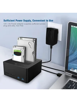 Док-станция USB 3.0 для жестких дисков 2,5 и 3,5 дюйма