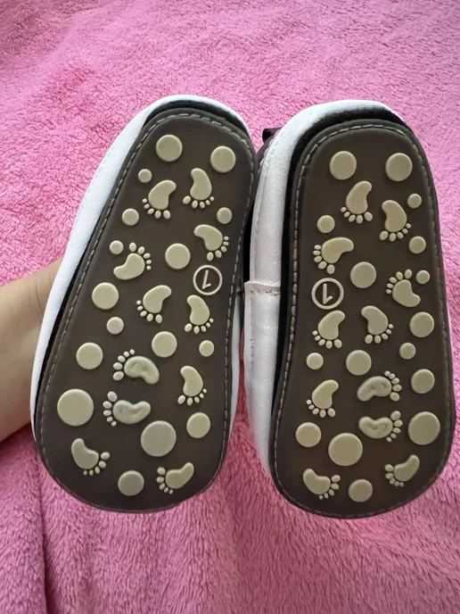 My only Brand Пинетки кеды для новорожденных с подошвой, черный, фото 4