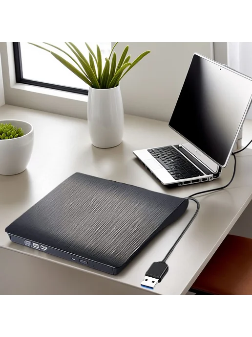 Внешний корпус для DVD-привода USB 3.0 Type-C, тонкий, 9,5 м…, 9,5 м, фото 2