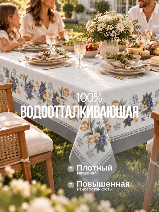 Яблочная долька Скатерть клеенка на стол на кухню 110х140, 120x150, фото 3