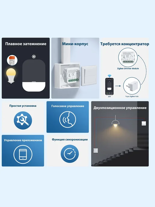 Умное одноканальное реле с диммированием 0–10 В, Wi-Fi, вариант, фото 2