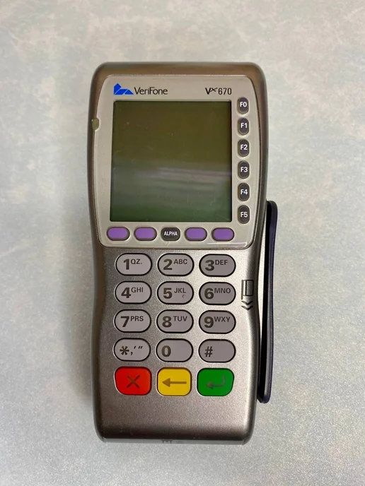 POS-терминал Verifone Vx670 GPRS, б у, серый