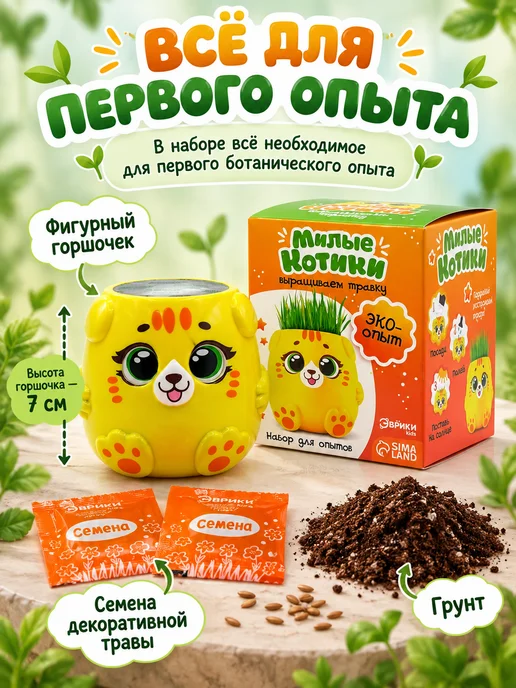 КА99 Набор для опытов для детей с выращиванием растений, вариант, фото 3
