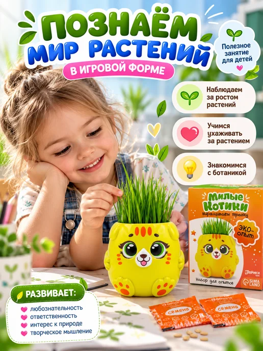 КА99 Набор для опытов для детей с выращиванием растений, вариант, фото 5