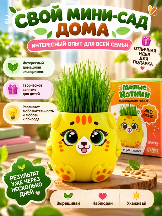КА99 Набор для опытов для детей с выращиванием растений, вариант, фото 6