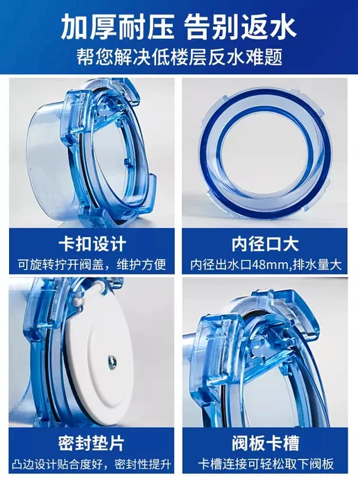 Нет бренда Обратный клапан для канализации PVC, 30 см, вариант, фото 4