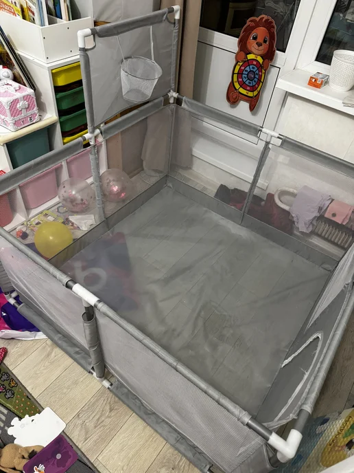Манеж детский напольный 126х126х65 см, 126x65 см, фото 2
