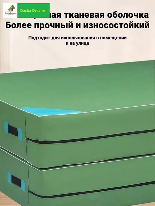 Спортивный коврик, толщина 60 мм, синий, фото 5