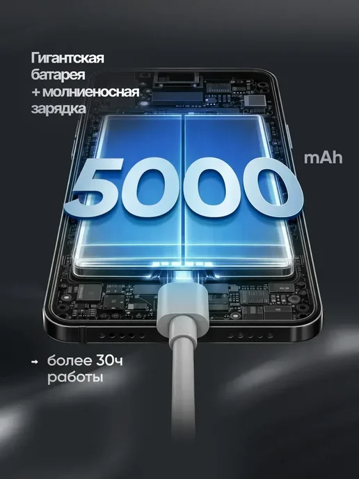 Смартфон Samsung A57 12/256 ГБ, синий, фото 4