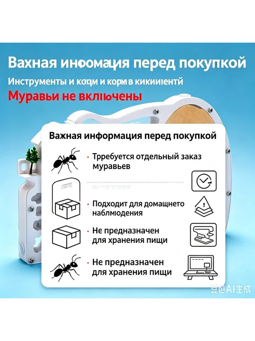 Экологический вольер для разведения муравьёв, вариант, фото 7