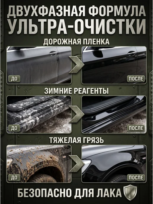 Нет бренда Автошампунь для бесконтактной мойки автошампунь, ТАНКИСТ, 1 л, фото 3