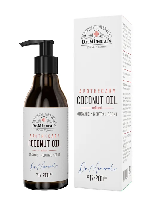 Нет бренда Dr.Mineral's. Чистое рафинированное кокосовое масло для воло, вариант, фото 4