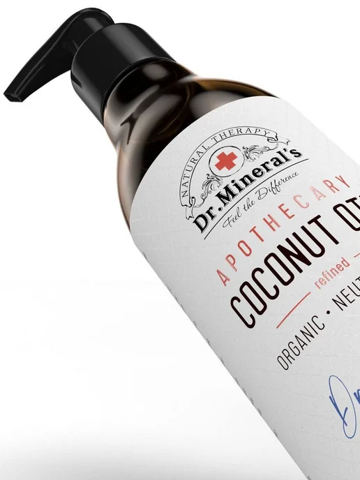 Нет бренда Dr.Mineral's. Чистое рафинированное кокосовое масло для воло, вариант, фото 6