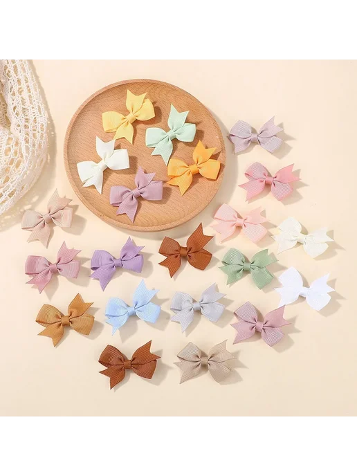 Baby Bows Мини-заколки для волос 24 шт, полиэстер, для дет, 24 шт, фото 5