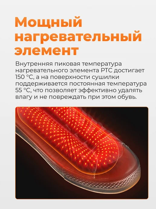 Электрическая сушилка для обуви с таймером, вариант, фото 3