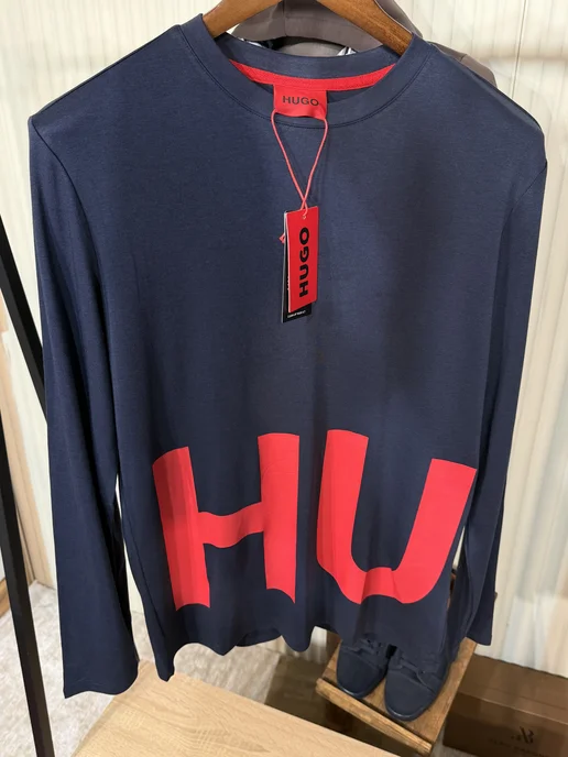 LoroPiana Лонгслив спортивный Hugo, синий