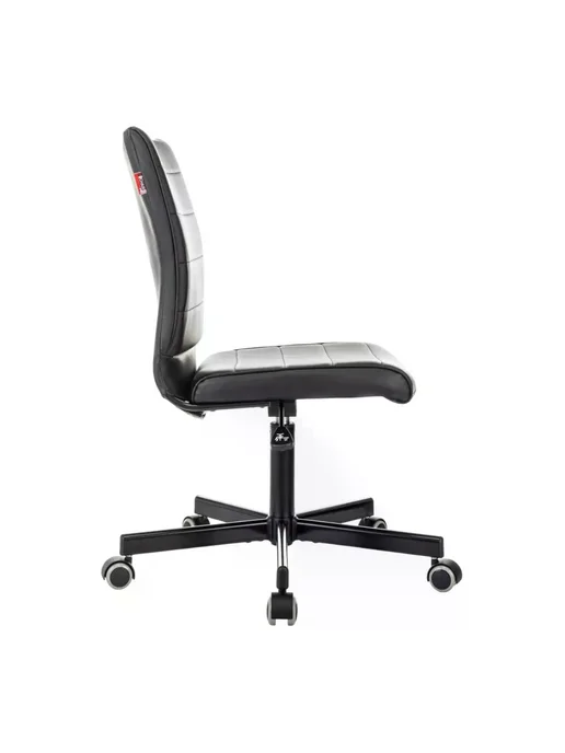 Кресло VB_EChair 303 PU черный эко.кожа крестов. металл чер, черный, фото 3