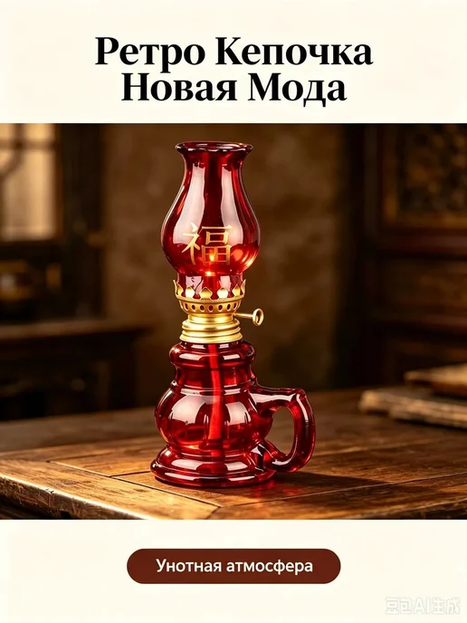 Лампа керосиновая ретро, вариант
