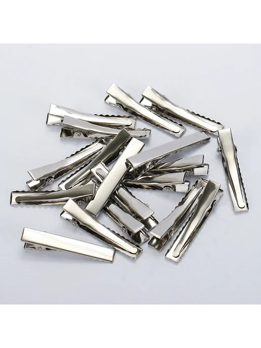 MOONMADE Металлические заколки для волос 32mm, 50pcs, белый, фото 3