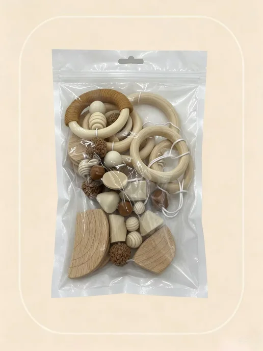 Развивающий мобиль для кроватки с 4 подвесными игрушками, вариант, фото 6