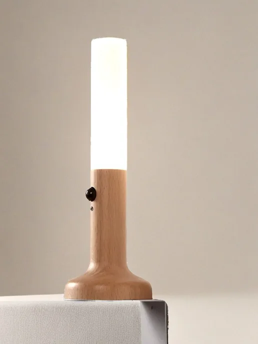 Ночник светодиодный с датчиком движения LED, умный сенсорный, черный, фото 5