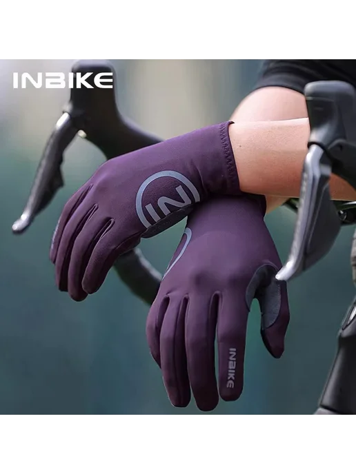 INBIKE велосипедные перчатки мужские зимние флисовые, белый, фото 2