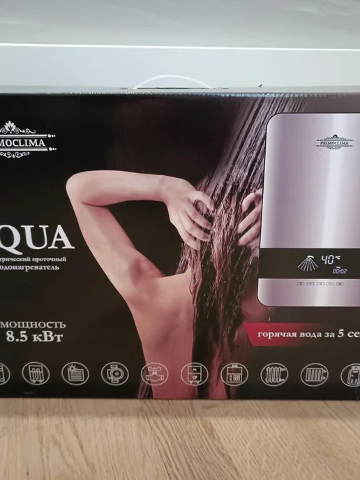 Водонагреватель проточный AQUA 8.5 кВт, вариант, фото 4