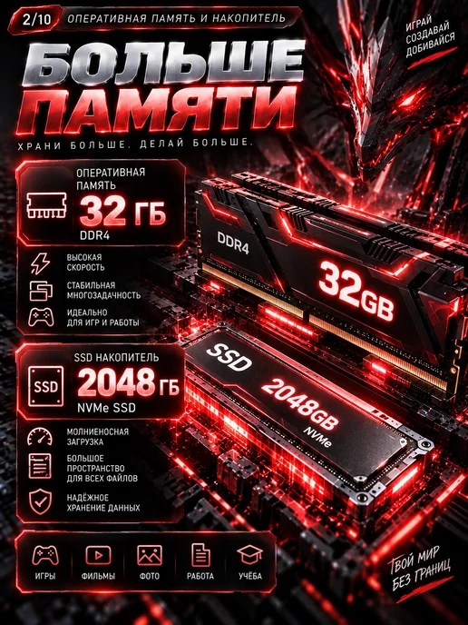 16.1" Мощный ноутбук, 32ГБ, SSD 2048ГБ, 32 ГБ, 2048 ГБ, фото 6