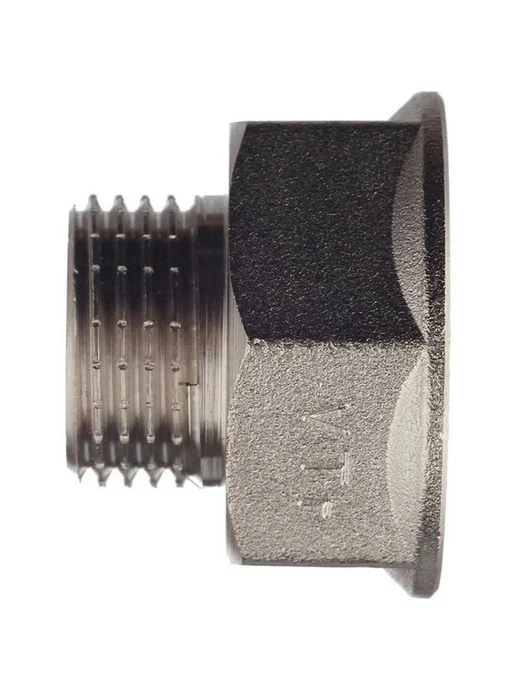 Переходник Valtec 3 4 ВР(г) х 1 2 НР(ш) латунный, серый, фото 4
