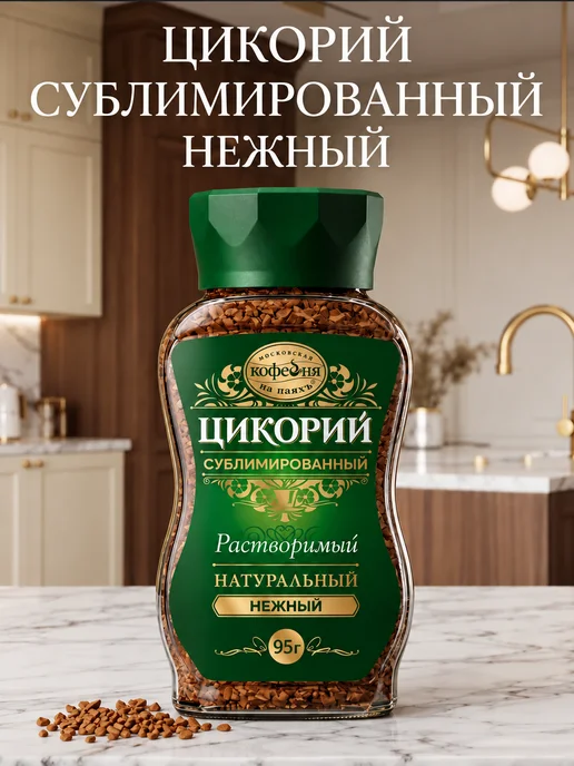 МОСКОВСКАЯ КОФЕЙНЯ НА ПАЯХЪ Цикорий нежный 95г, 95 г