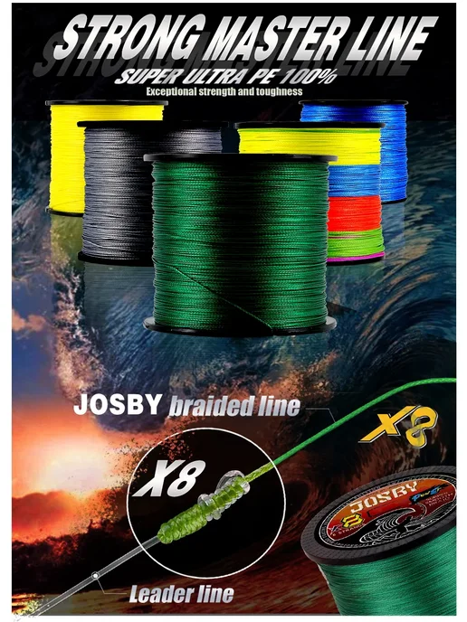 JOSBY Плетенка Multicolor X8 300M 33LB 2.0, 300M, фото 3